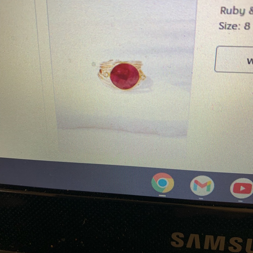 Gold Plated Ruby Torrey Ring # A blonde & Her Bag
